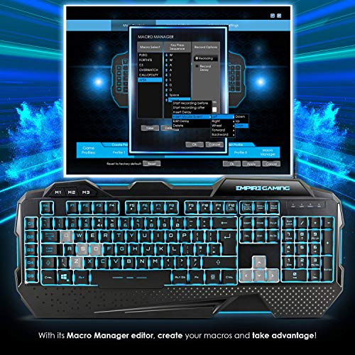 Hellhounds PC Gaming Pack English - Keyboard Mouse Mousepad - Software programmable - LED RGB backlighting - 7200 DPI - Windows compatible - Tastiera gaming - Immagine 6