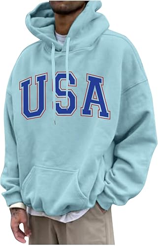 WENKOMG1 Sudadera con capucha para hombre, grande y alta, ligera, para primavera, otoño, con capucha, deportiva, casual, atlética