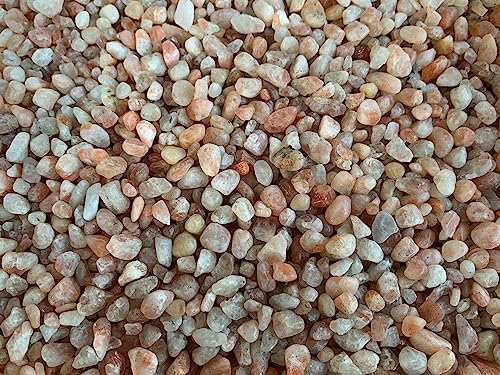 Image of 2 oz Lot Natural Semi Tumbled Gemstone Chips, Crushed Mini Crystals, Undrilled Crystal Chips (Sunstone)