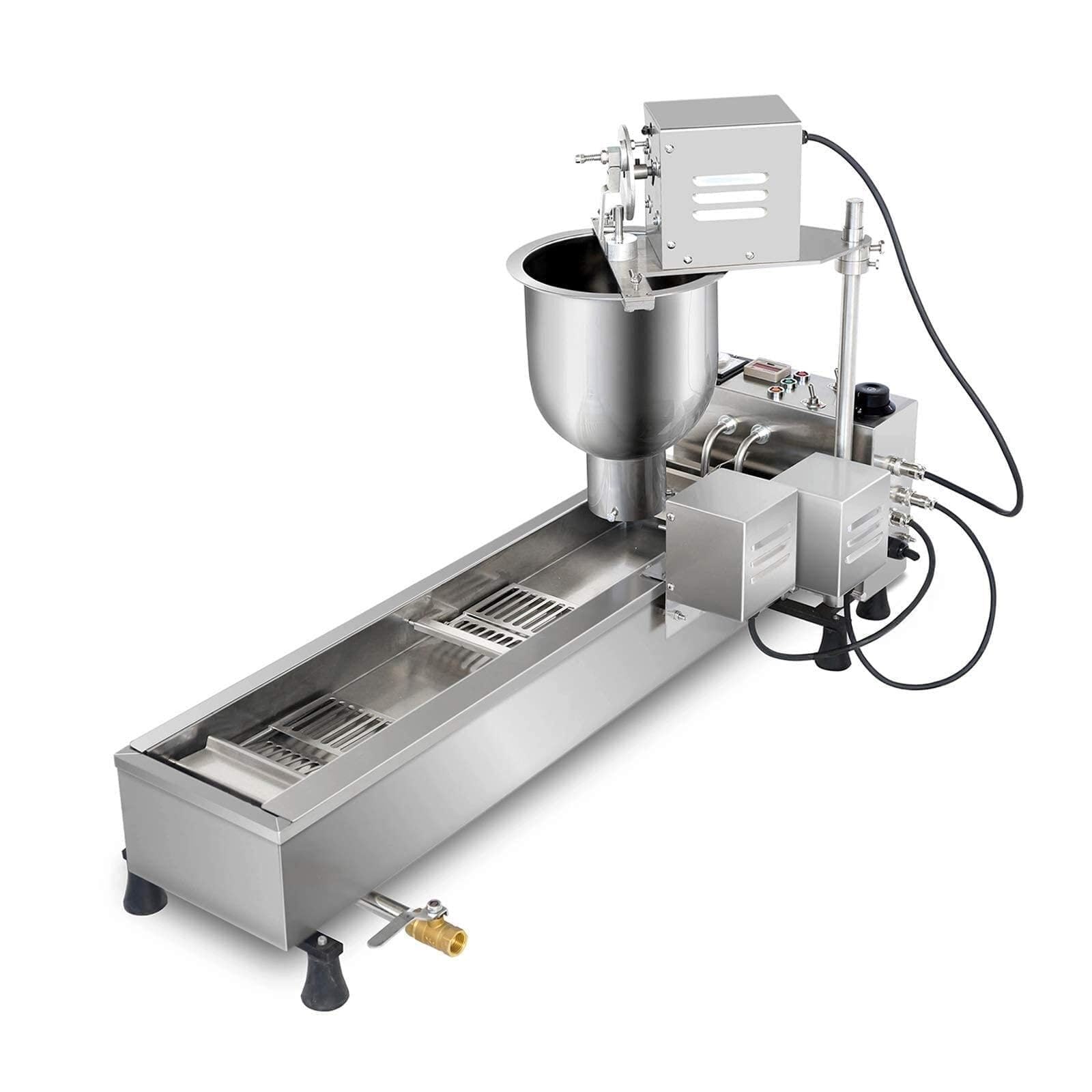 Commercial Automatic Donut Making Machine, 7L Hopper Donut Maker with 3 Sizes Molds, Doughnut Fryer,