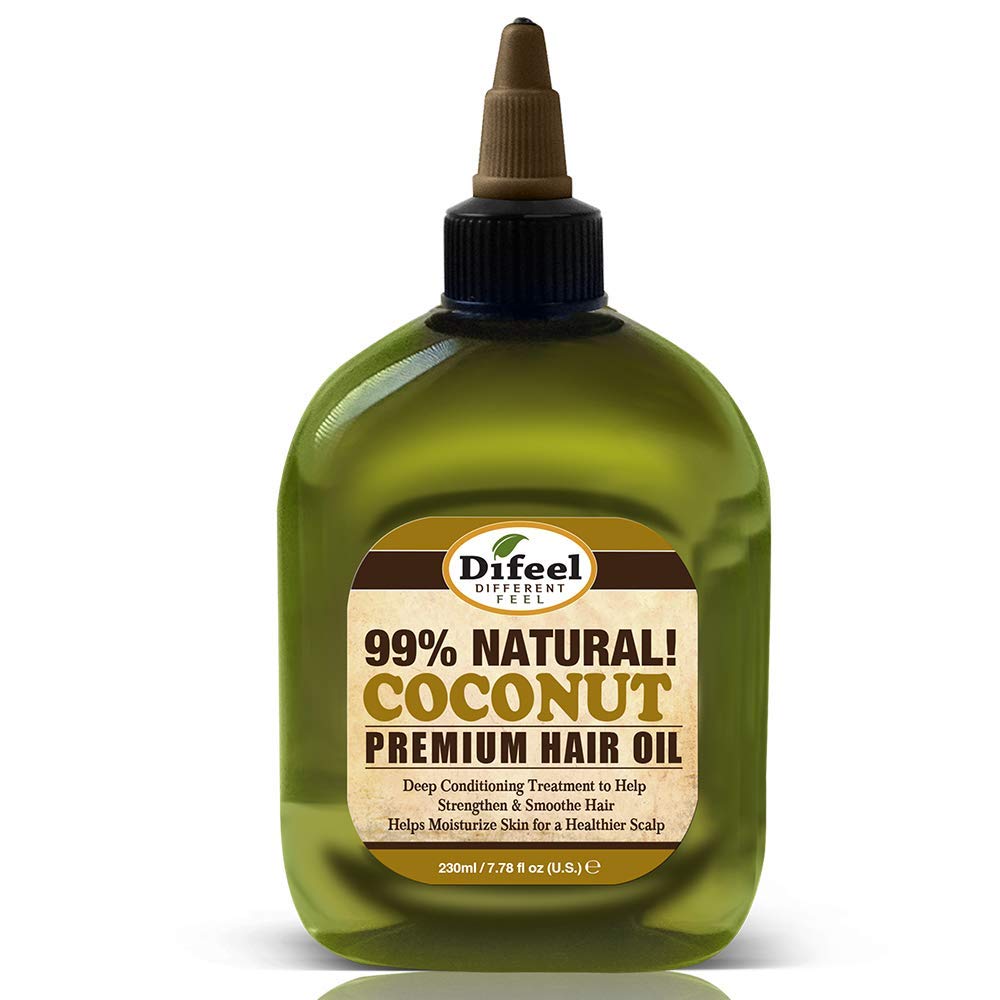 Difeel Premium 99% Natural Deep Conditioning Coconut Hair Oil 235 milliliters
