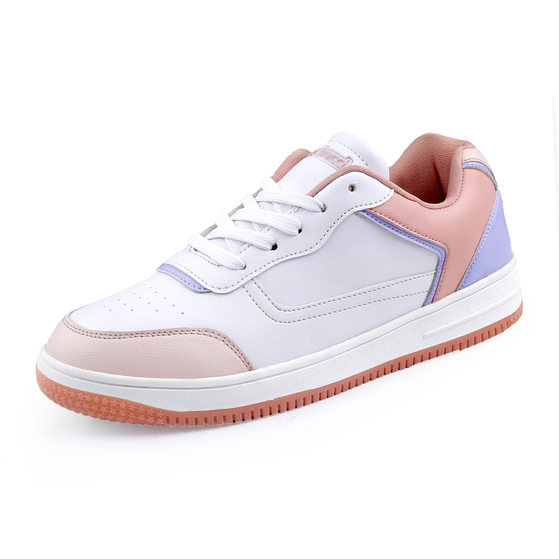 Bacca Bucci® Naomi Low-top Flat Sole Sneakers for Women | Colorblock Shoes with Rubber Outsole- Orange, Size UK41 (B0C17C7WVJ) Amazon Price History, Amazon Price Tracker