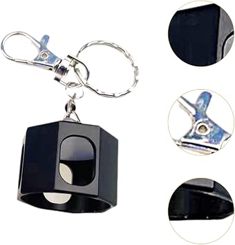 Pool Cue Chalk Holder Chalk Case with Keychain Lightweight Compact Practical Tool Chalk Boxes Chalk Pocket for Games Snooker