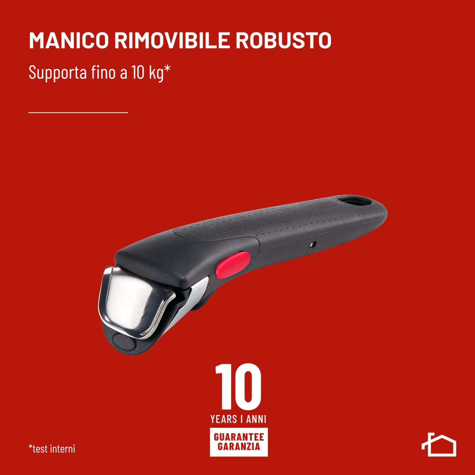 Lagostina Ingenio Inox, Set 3 Pezzi, Padelle in Acciaio Inox da 24 cm e 28 cm, Rivestimento Antiaderente, Manico Rimovibile, Salvaspazio, Adatto a Tutte le Fonti di Calore, Inclusa Induzione