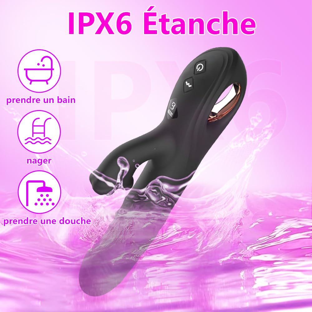 Vibratoreper Donna Punto G Squirting Sex Toys Vibratoreper Donna Professionale Vibratore S𝚞cchia Clotoride con 8 Modalità Vibratore Rabbit Vibratori Donne Sexytoysys donna