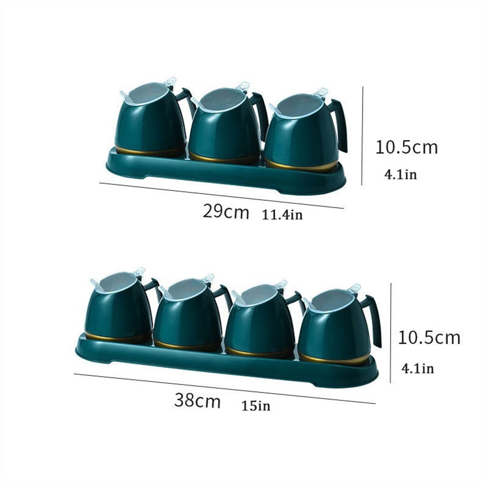 Boîte d'assaisonnement Étagères à épices Pot d'assaisonnement Salière Sauce soja Cruet Distributeur de condiments Étagère à épices Bouteille de condiments Ensemble de bidons d'assaisonnement Ensemble