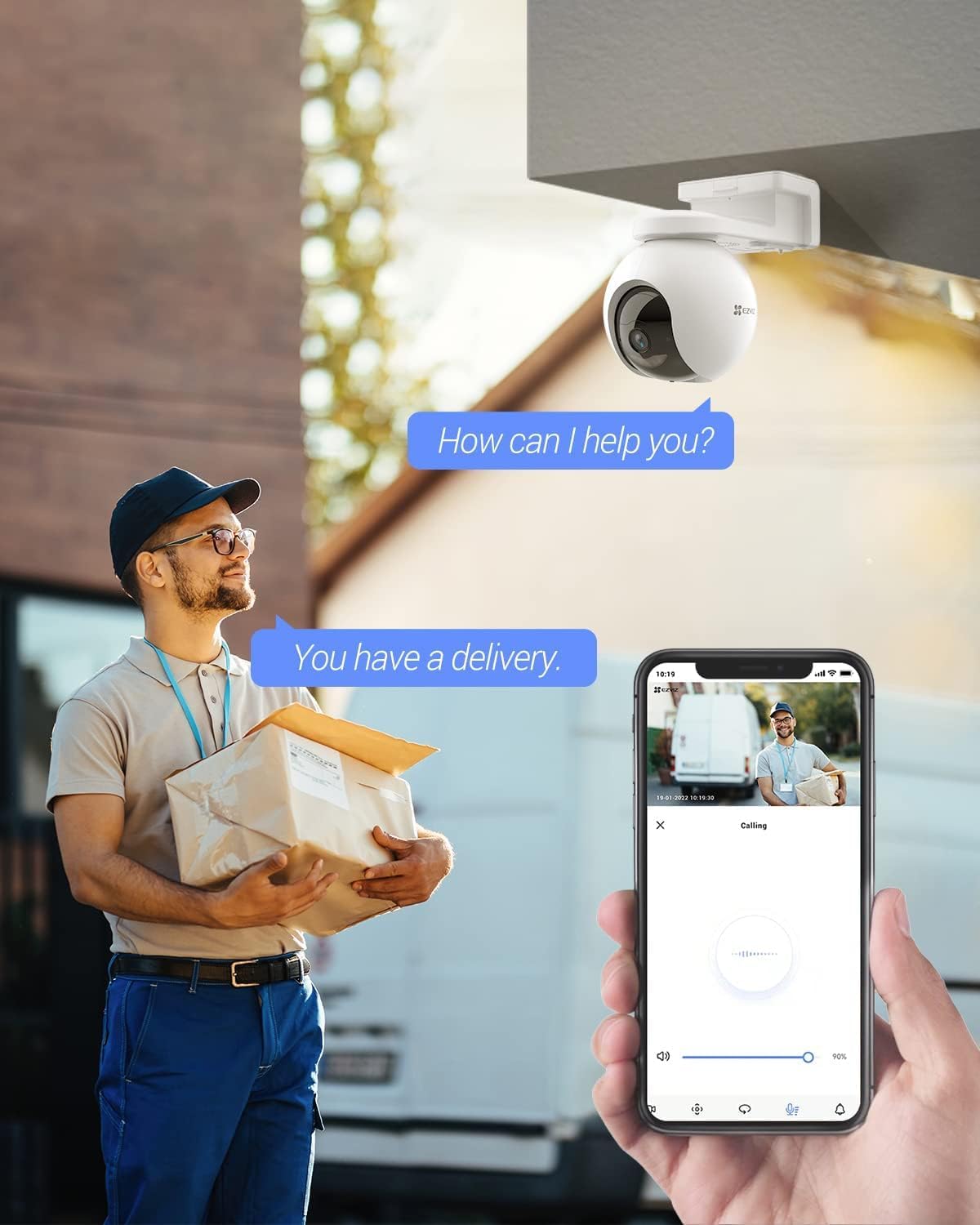 EZVIZ 2K Solar Security Camera Outdoor Wireless + Solar Panel, Colour Night Vision, Auto Motion Tracking, Human Detection, 360° Pan Tilt, Two Way Audio, Sound Light Siren, Alexa Google Control-CB8 Kit 8 6128zXrQ4FL. AC SL1500