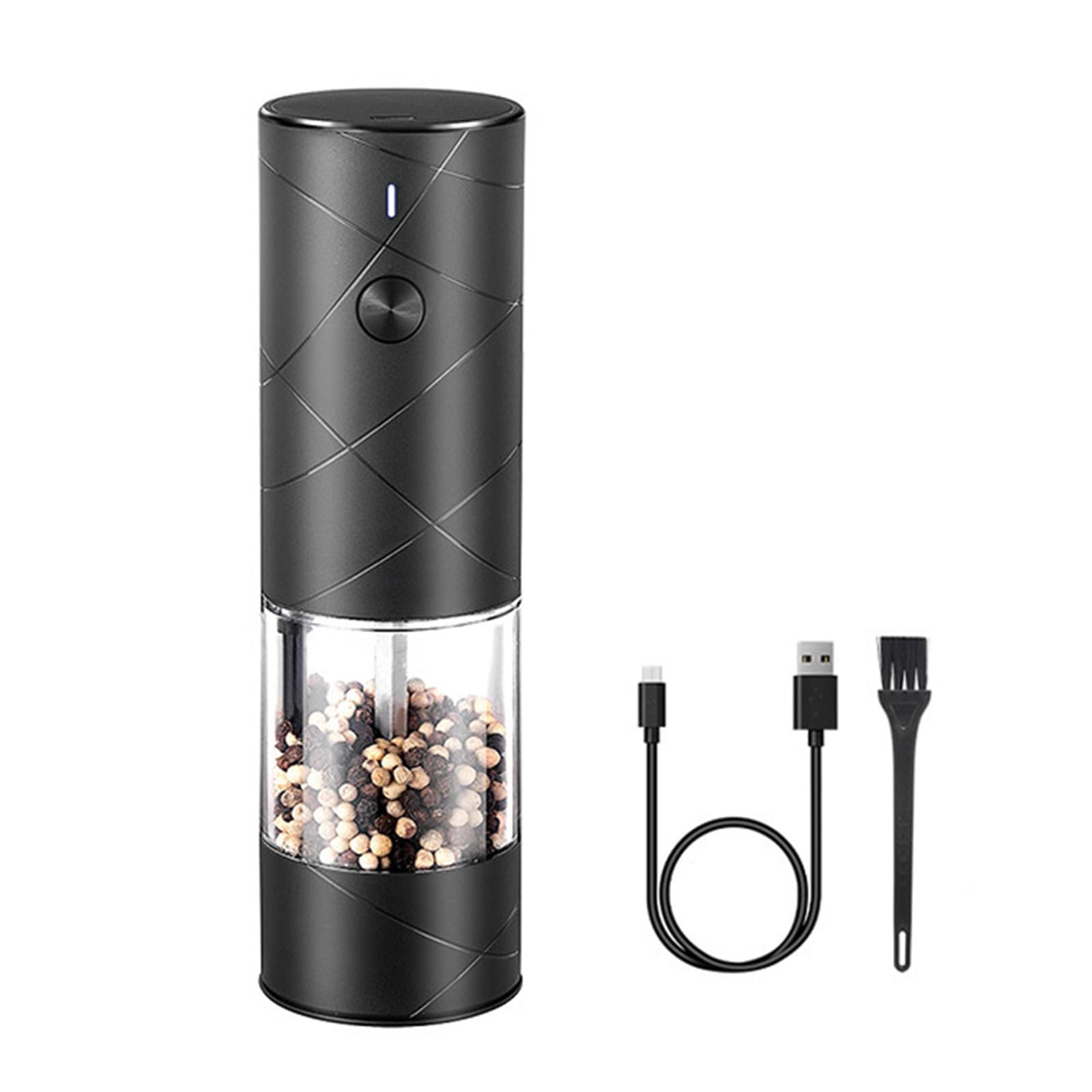 Molinillo inalámbrico recargable para café, molinillo de sal y pimienta con luz LED, para el hogar, cocinas, electrodomésticos, molinillo de café