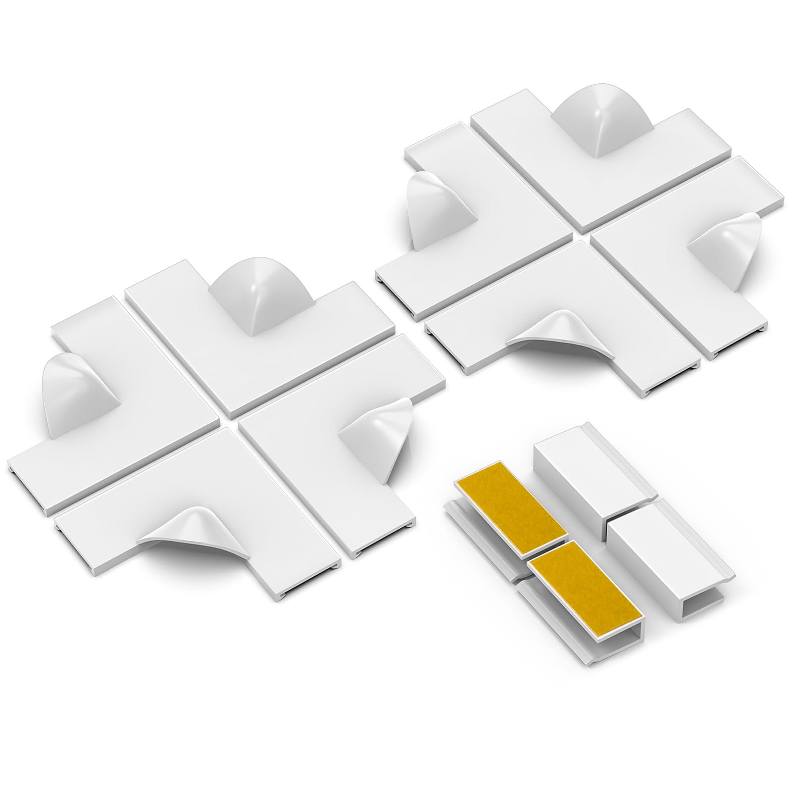 OWYR Magnetic Window Screen DIY Accessories with 8pcs Window Screen Corners and 4pcs Window Clip - for Use with OWYR-Window Fly Screens Only