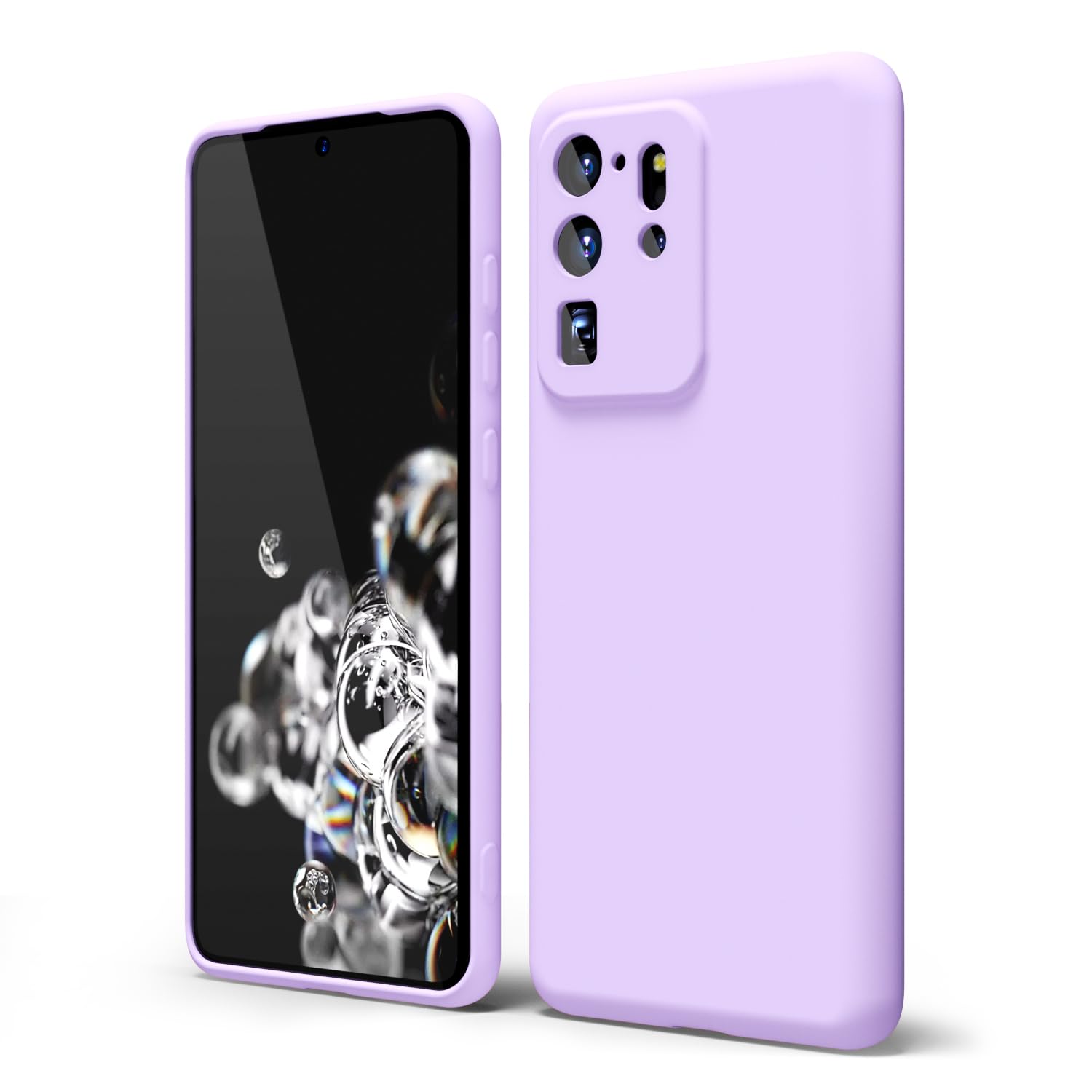 oakxco for Samsung Galaxy S24 Ultra Phone Case Liquid Silicone, Neon Bright Solid Color, Thin Slim Soft Rubber Gel Matte TPU Plain Simple Cover for Women Girl Cute, Hot Pink Fuchsia — view 346