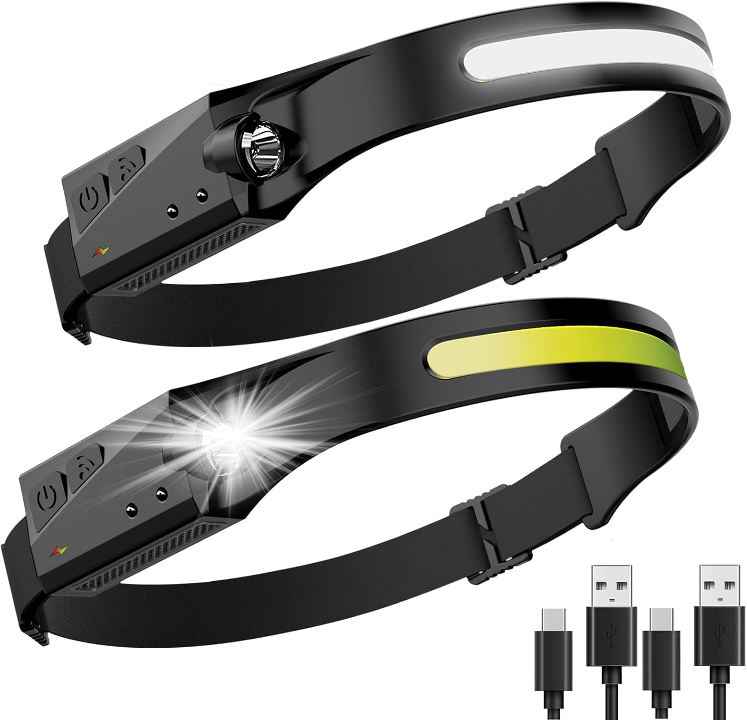 LED Head Torch Rechargeable, LED Headlamp Running Head Torch Headlight