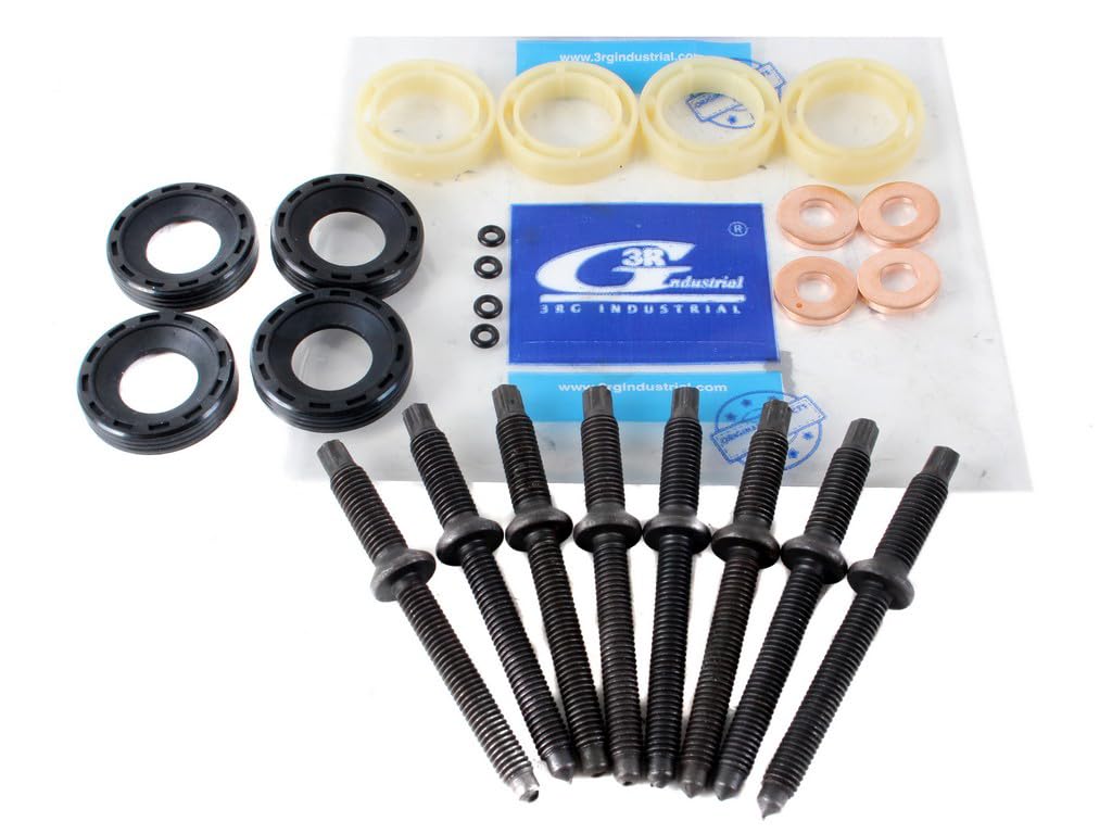 3RG INDUSTRIAL - Kit di iniettore (16pc) - OEM 198299 + 1982A0 + 198170 - Ricambi E Parti di Automobili Moto - Parti Motore Equipaggiamento del Veicolo E Altri Marchi Compatibile con Auto E Moto.