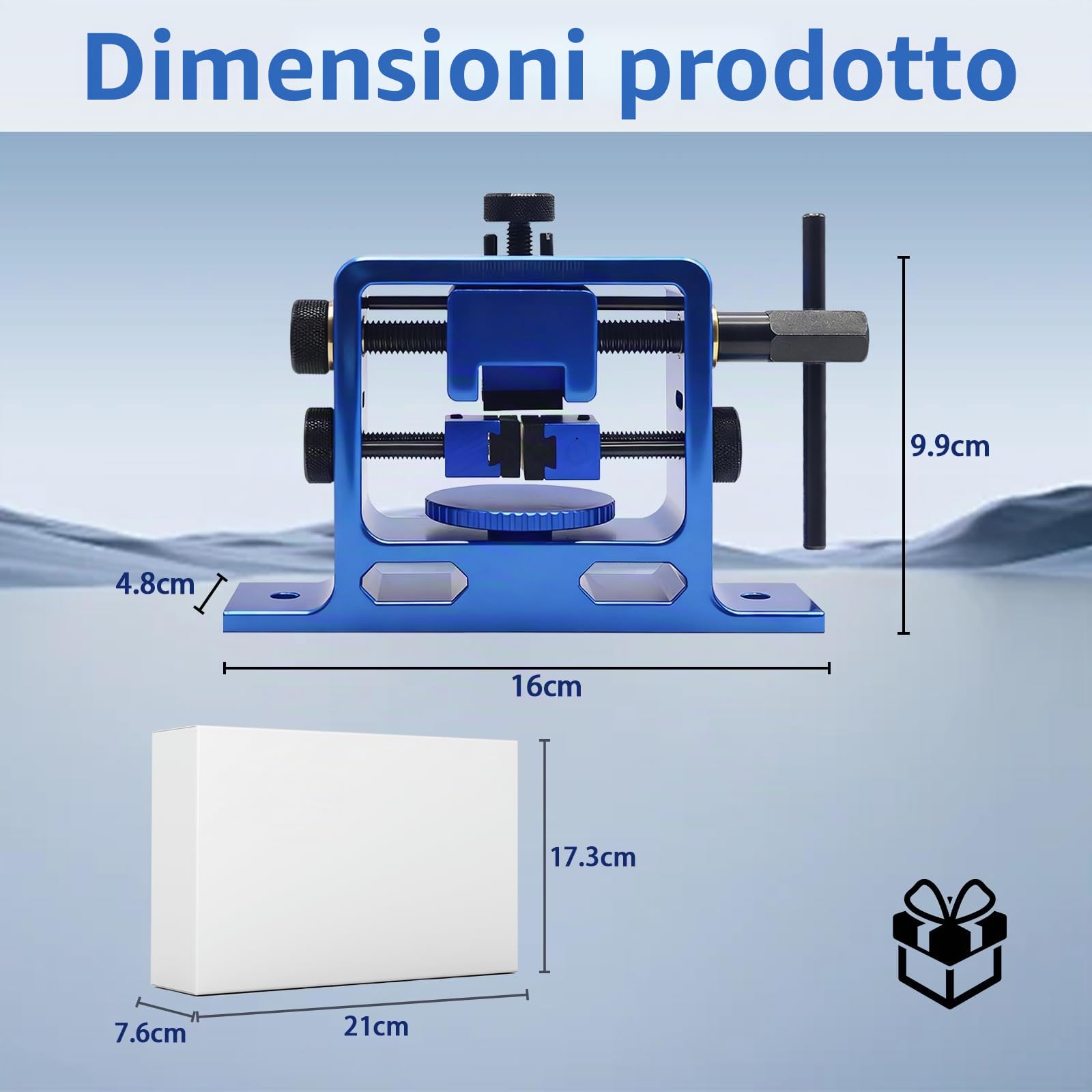 BRGD Strumento di Spinta della Tacca di Mira, Strumento di Regolazione per l'automotive con Finestre di Visualizzazione Laterali per Il Fissaggio e Lavorazione dei Pezzi