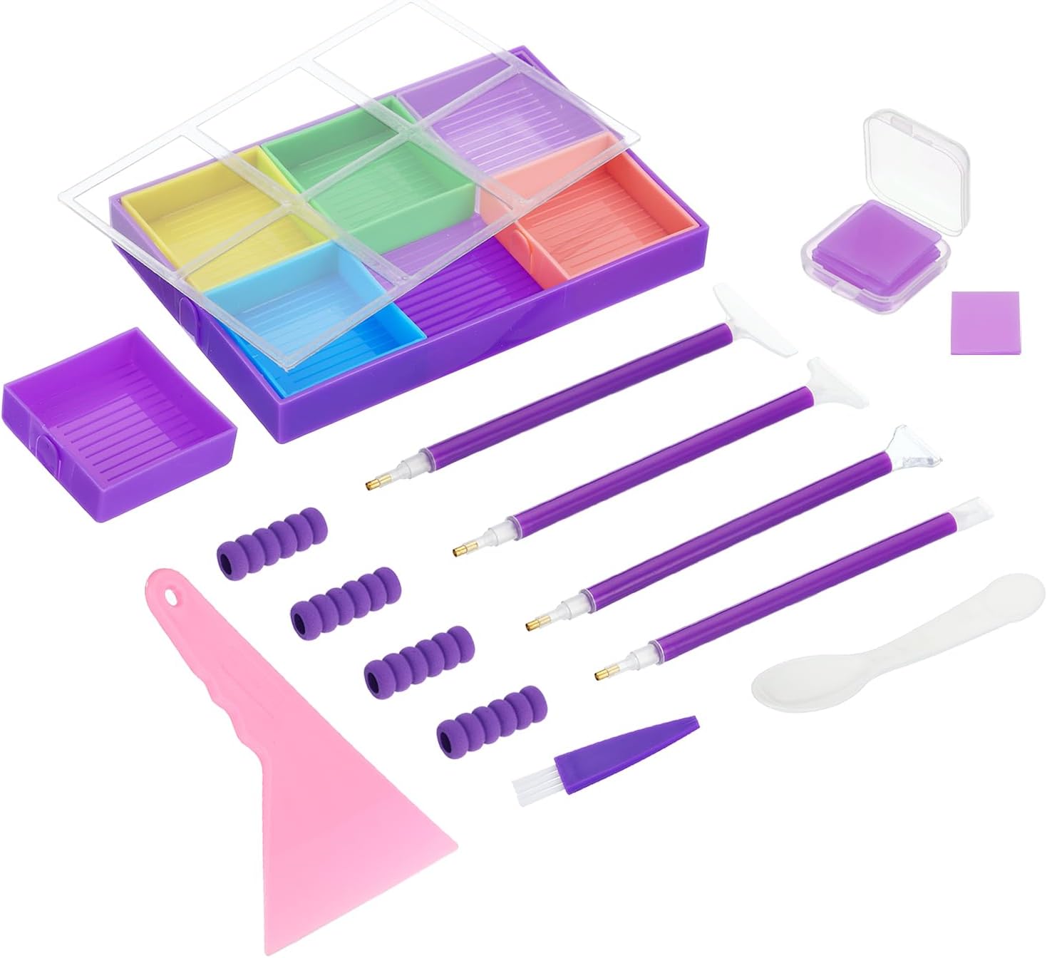 110-Piece Diamond Painting Glue Clay Set - 5 Color Wax Putty For DIY Diamond Art & Embroidery