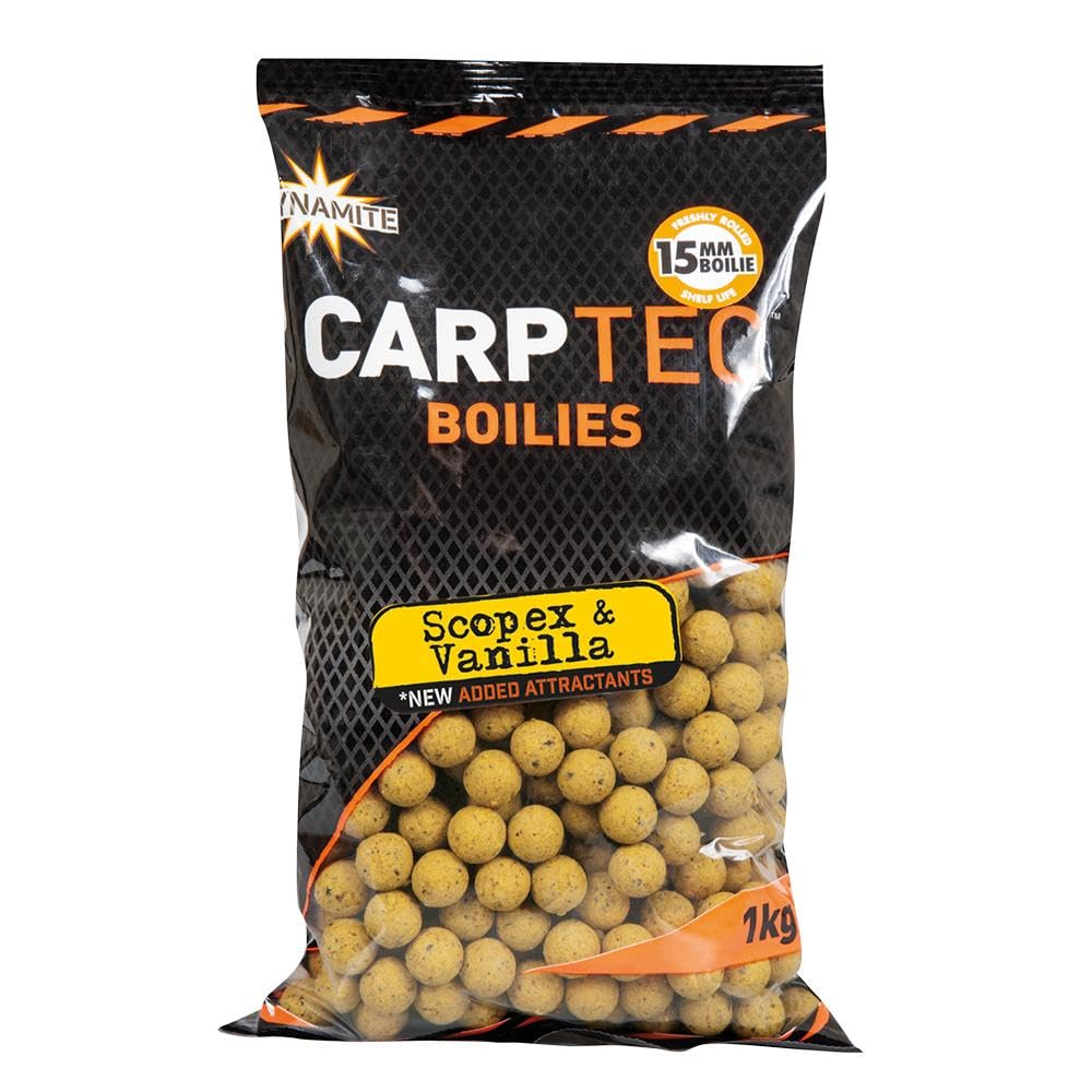 Dynamite Carp Tec Scopex & Vanilla Boilies 15mm 1kg