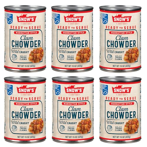 Snow's Manhattan Clam Chowder, 15 oz Can - 11g Protein