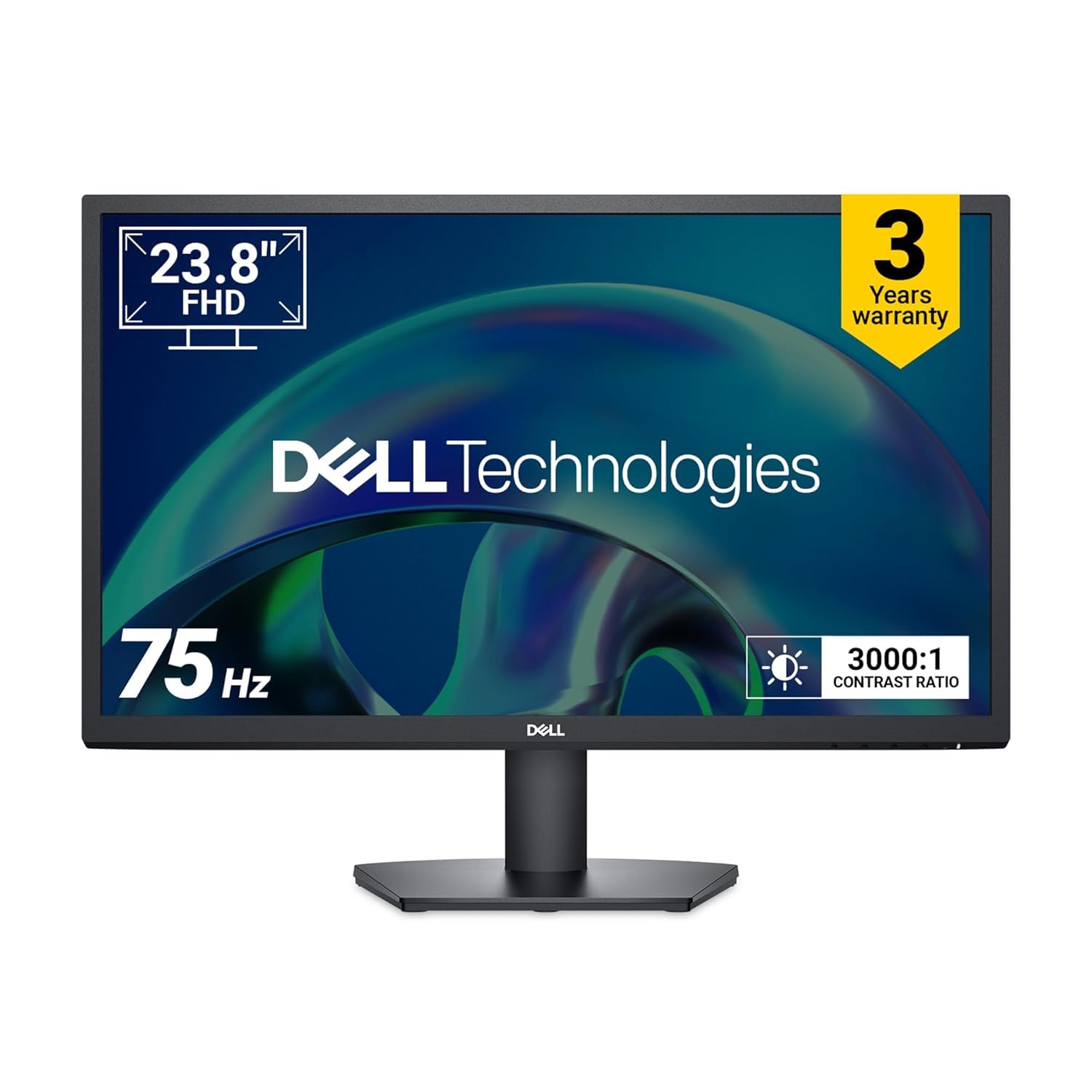 SE2425H 24" Full HD (1920x1080) Monitor, 75Hz, VA, 5ms, VESA (100x100mm), HDMI, VGA, 3 Year Warranty, Black