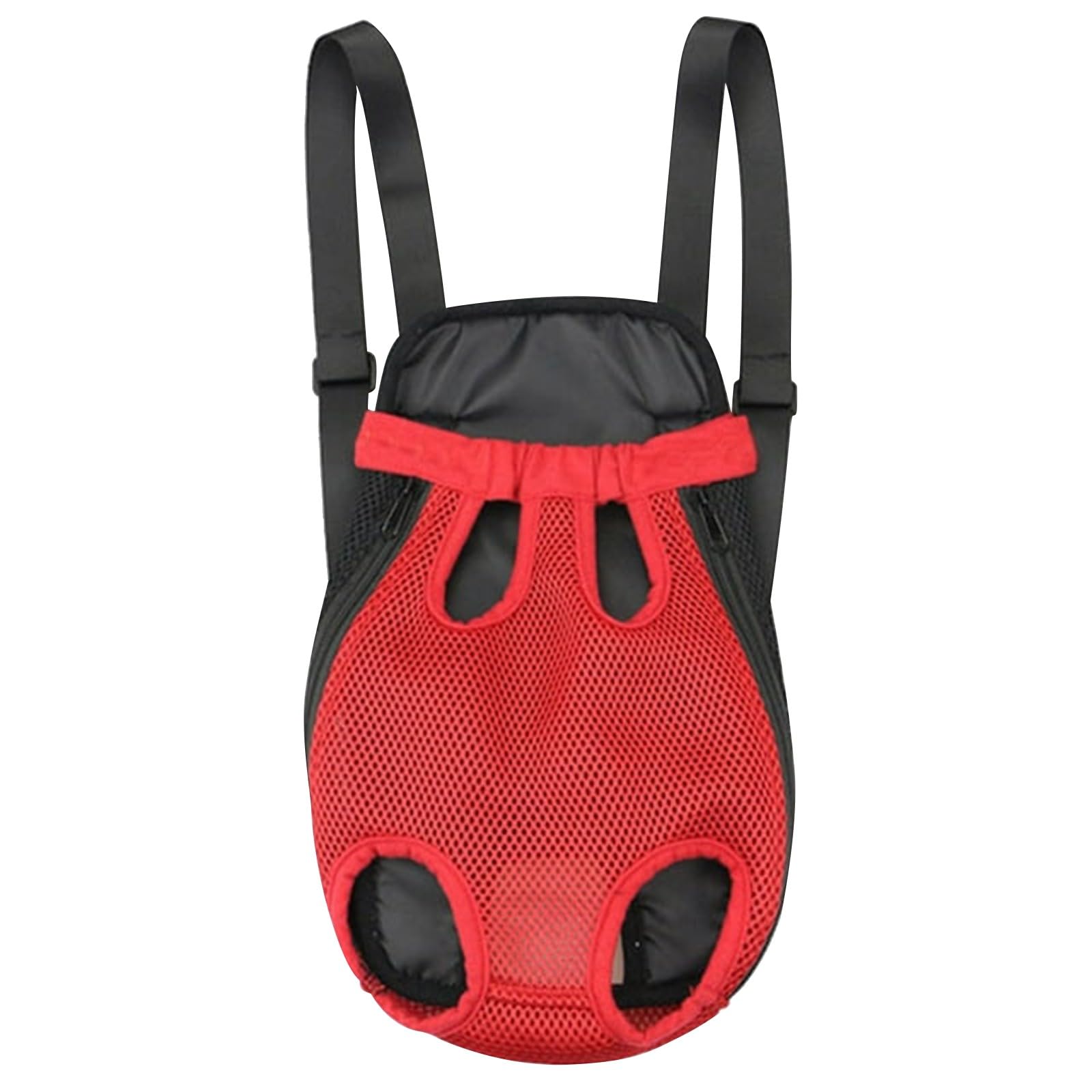 Mochila con ruedas para gatos grandes, mochila para mascotas, ajustable, patas de perro, cola hacia afuera, bolsa de viaje (rojo, XL)