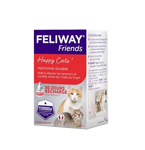 FELIWAY Friends 30 días - 1 Recambio para difusor de feromonas calmantes para Gatos (48 ml)