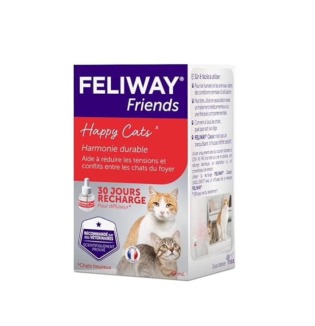 FELIWAY Friends 30 días - 1 Recambio para difusor de feromonas calmantes para Gatos (48 ml)
