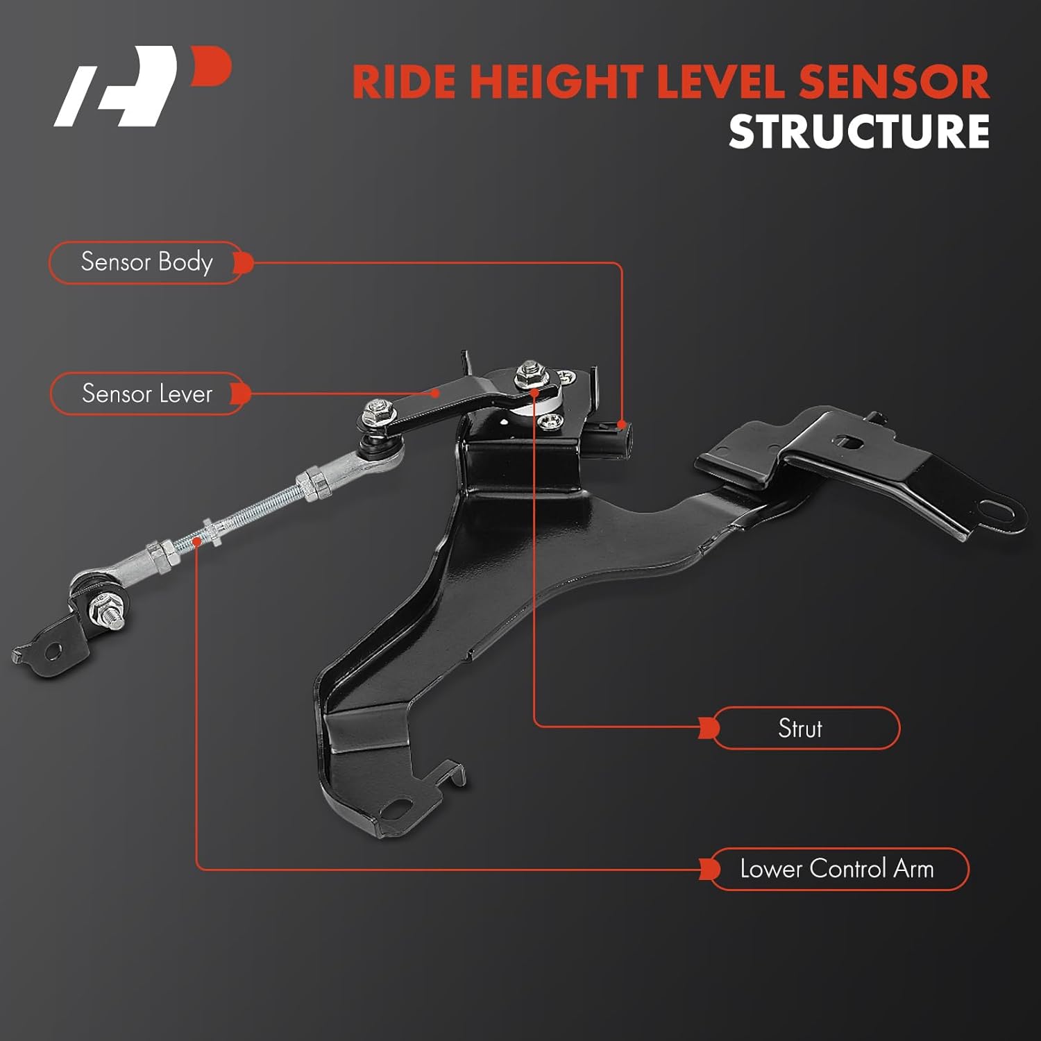 A-Premium Ride Height Level Sensor Compatible with Lexus LS460 2007-2013, Front Left Driver Side