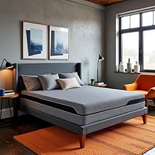 Torque High Resilience Queen Bed Mattress 78x60x6 Inches | Foldable Queen Size Mattresses |Orthopedic Memory Foam Mattress Topper for Back Pain