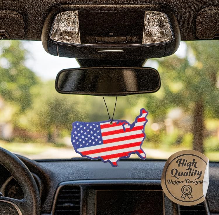 Image of Air Freshener Scented with Essential Oils (USA Map)