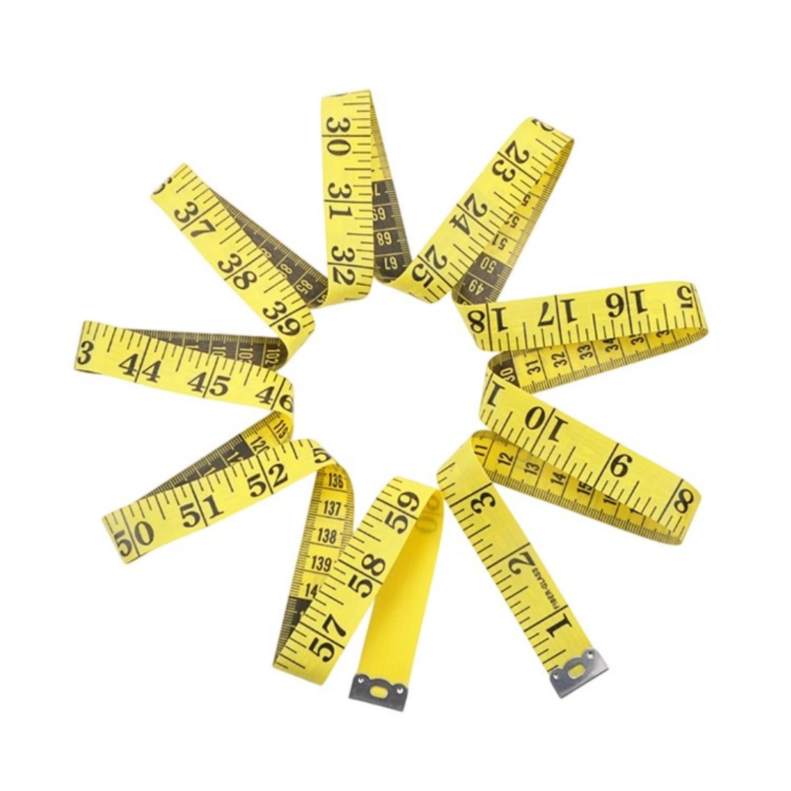 Strong 60 Inch Double Scale Measuring Tape for Sewing Modifications Body Indicators with Fade Proof Indicators Not Twist PVC Seamstress King
