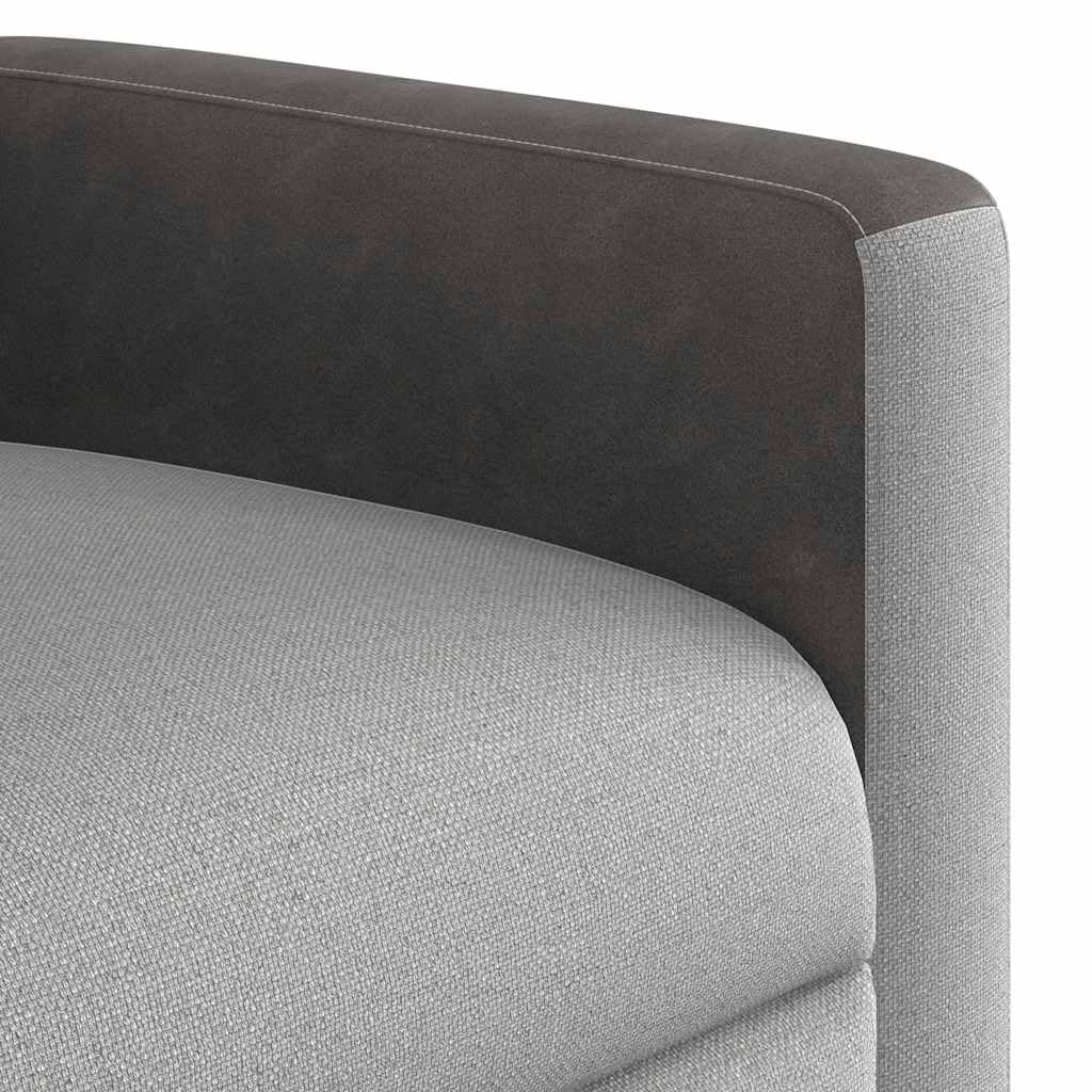 vidaXL Sillón de Masaje reclinable de Tela Gris Nube, sillón de Masaje reclinable, sillón, sillón reclinable, sillón de Masaje de Oficina