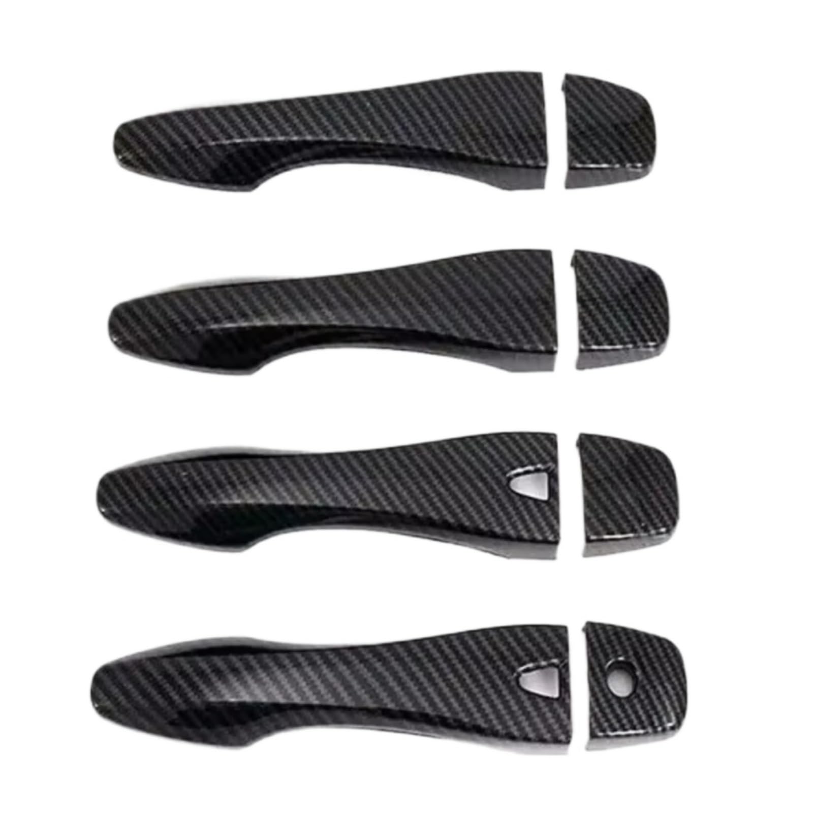 Woliiexz Carbon Exterior Door Handle Cap Compatible With Nissan For Rogue T32 2014 2015 2016 2017 2018 2019 2020 Abs Gloss Black Style Exterior Door Handle Housing(Carbon)