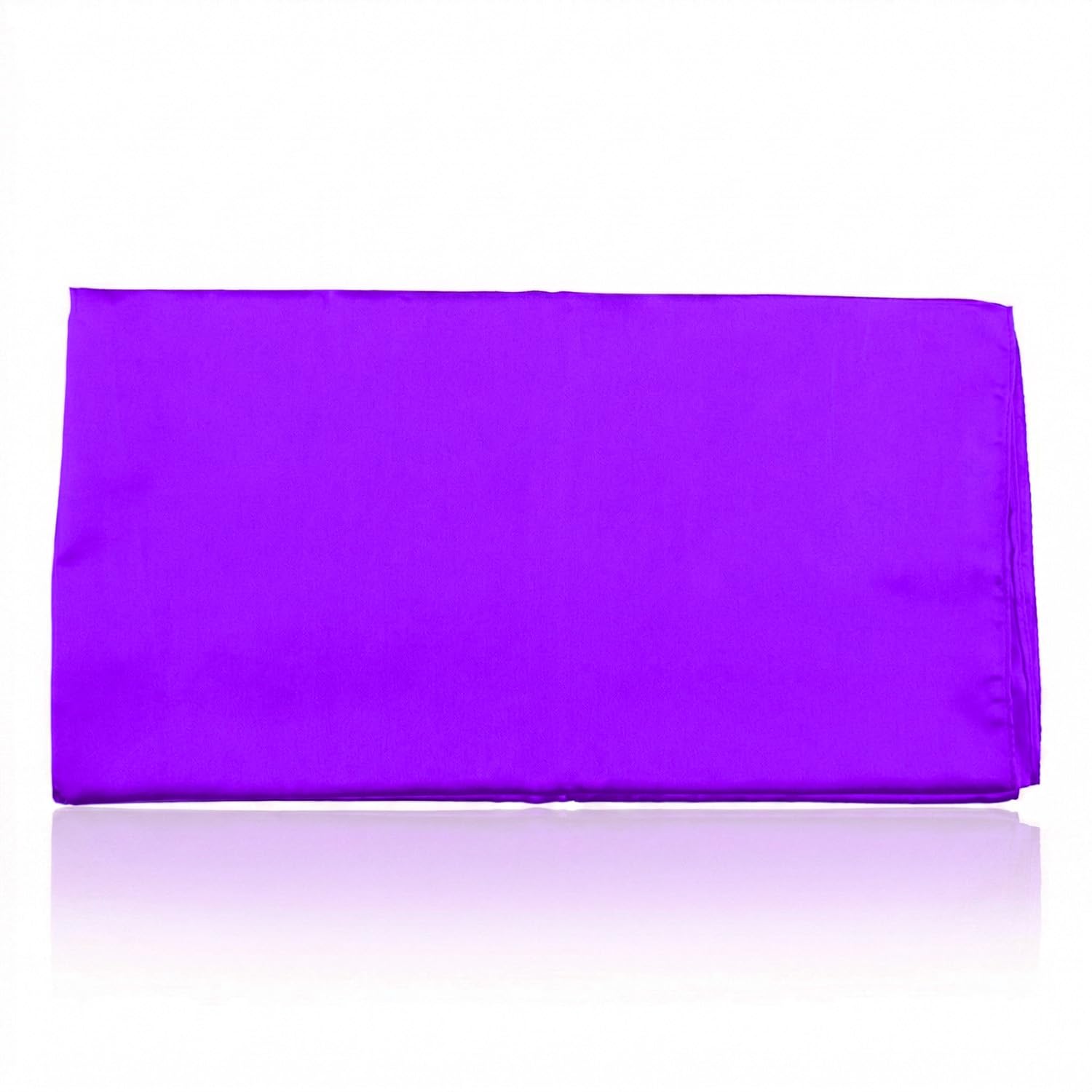 Wellrun Women's Black 35" Large Square Satin Head Scarf,Silk Hair Bandana,Head Scarves For ,Sleeping And Hair Wrapping,Travel And Party Fashion Accessory(Purple)