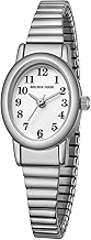 GOLDEN HOUR Kleine Armbanduhr Damen Analog Quarz Leicht Ablesbare Uhr Damen mit Edelstahl-Dehnarmband, Rundes Gehäuse, 12 Stunden Digitale wasserdichte Armbanduhr für Frauen Mädchen