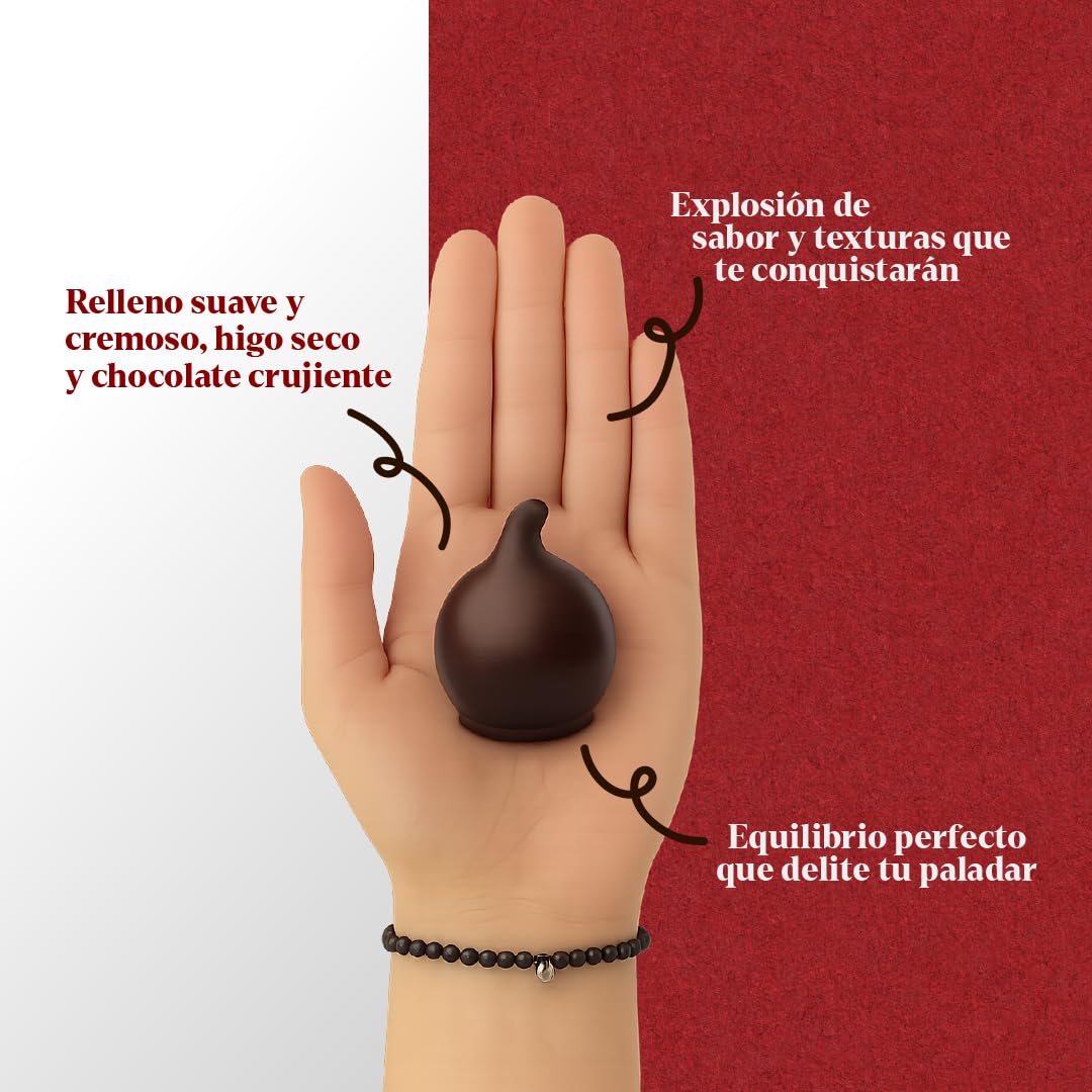 LAPASION - Bombón de higo Trufado con Chocolate | Bombones de Higo | Chocolates para regalar | Bolsa 1 kg | Frutas Trufadas