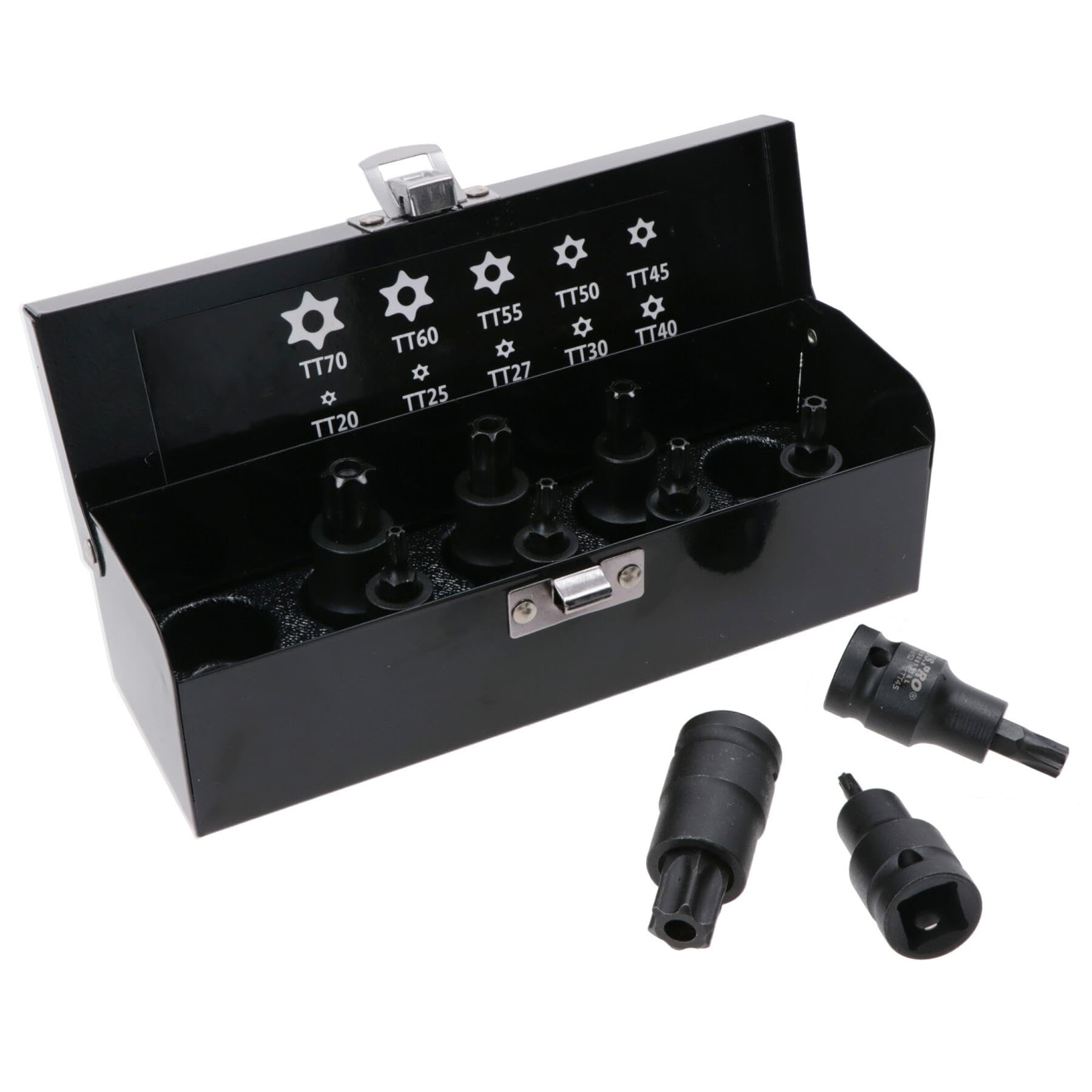 Douilles mâles Torx à choc TT10 - TT70 en coffret de 10 pièces