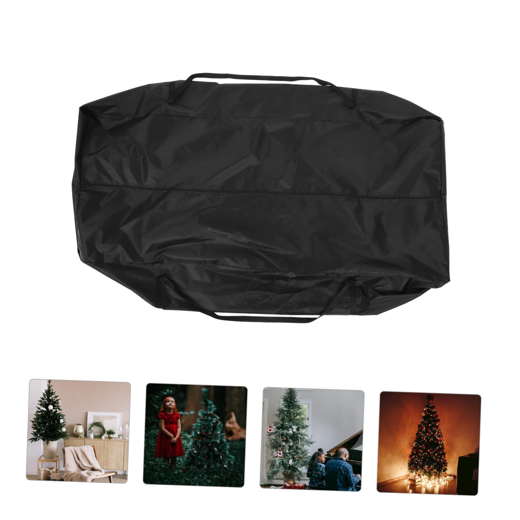 Bolsa para Árbol de Navidad Artificial 210d Oxford Resistente Impermeable para Almacenamiento de Decoraciones