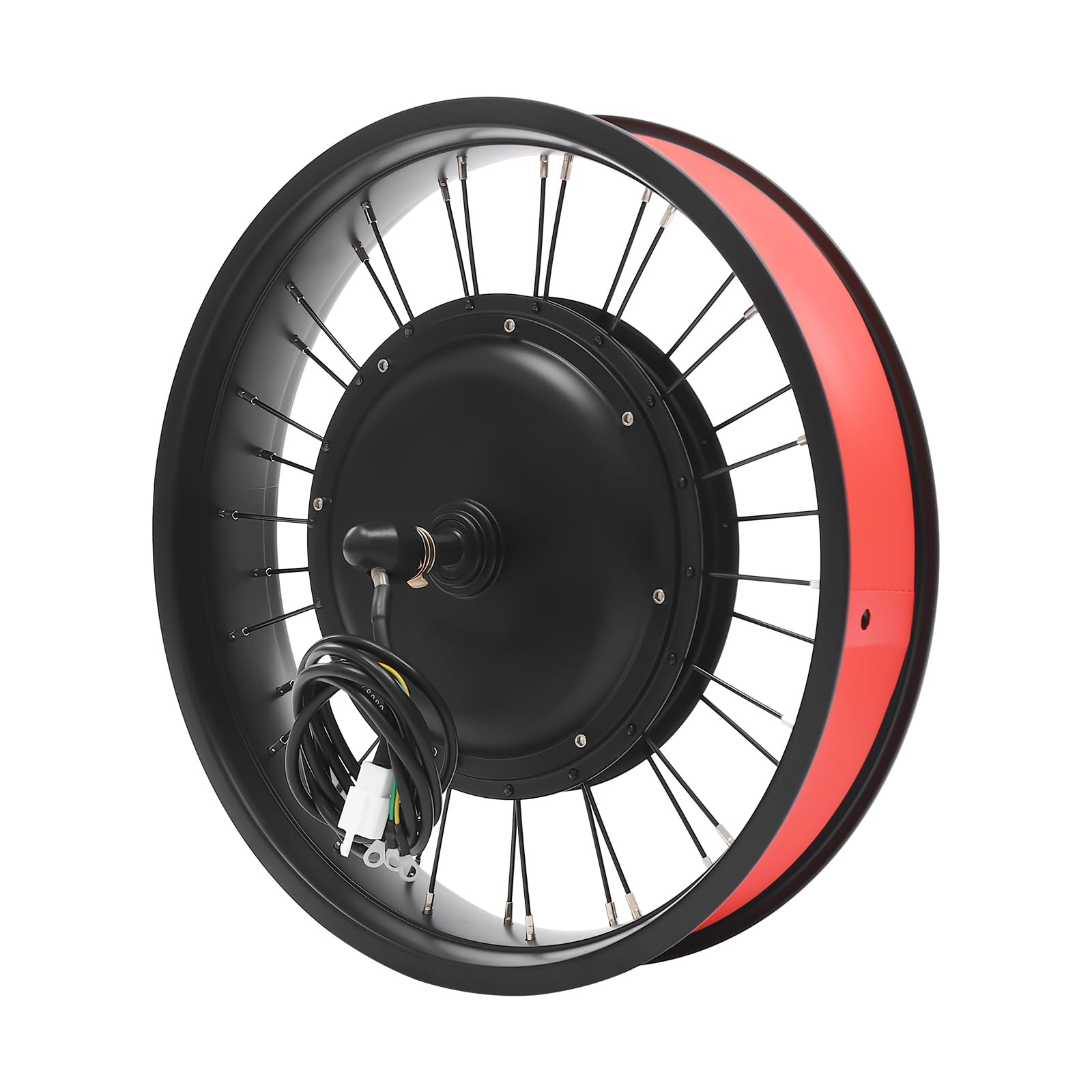 Elektromotor Umrüstsatz Elektrofahrrad Nabenmotor Kit Bürstenlos 1000W 48V für 20 Zoll Fahrrad mit Pedalunterstützung IP54 Wasserdicht (Frontantrieb)