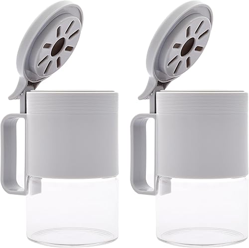 Juego de 2 recipientes para azúcar y café de 10 onzas 10.1 fl oz, para condimentos, desecantes para sal, azúcar, pimientos, chile, té
