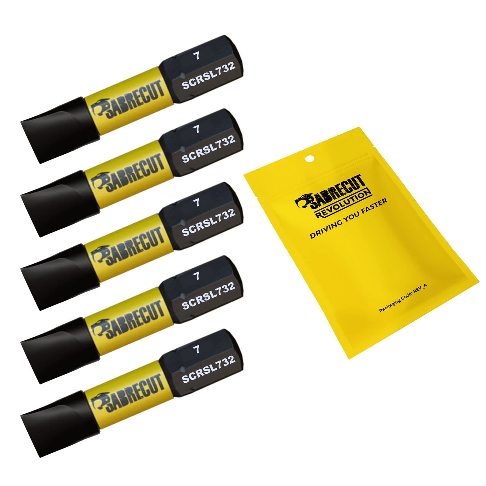 SabreCut Impact Bits SL7 32mm x 5 - Milwaukee DeWalt Professional