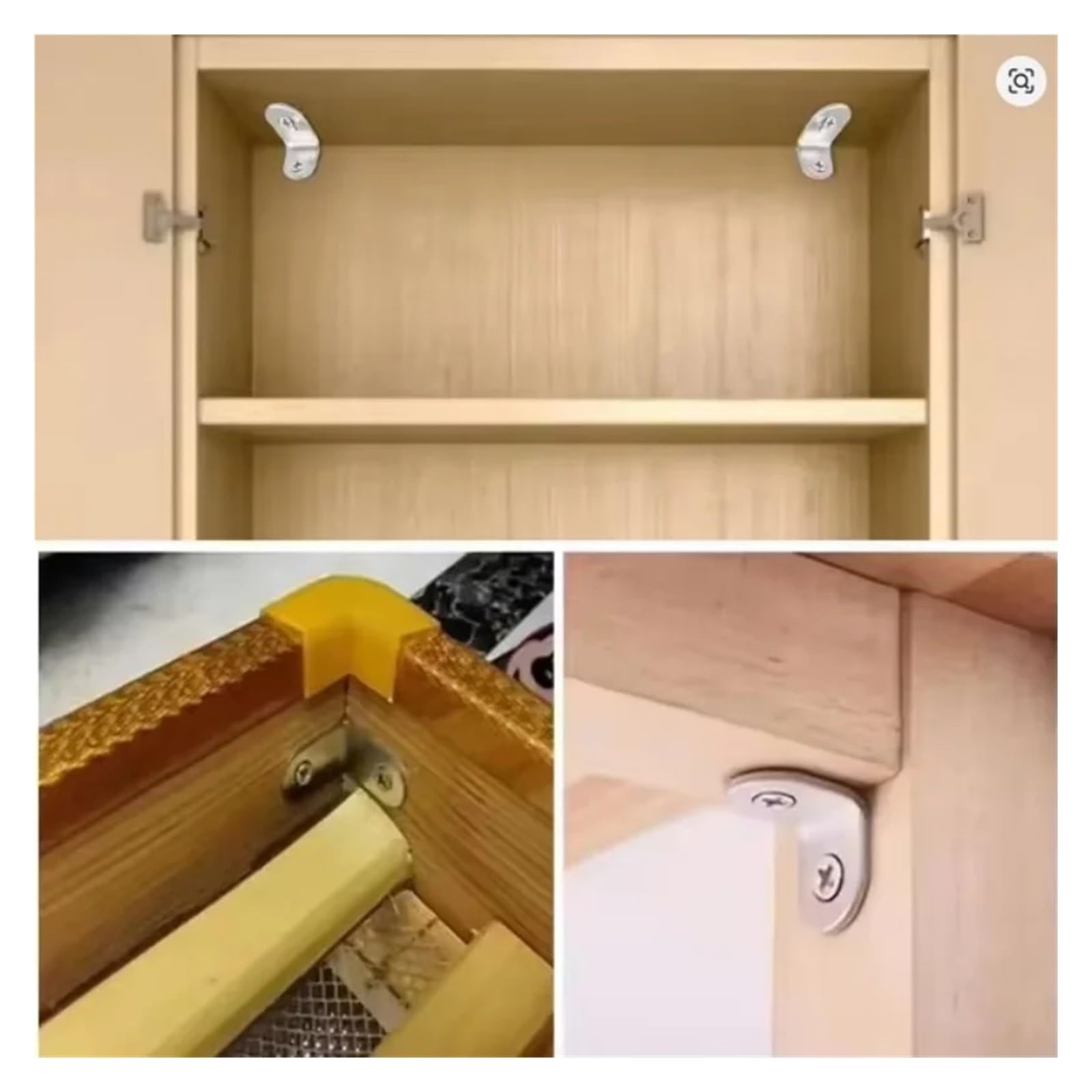 Staffe a L in acciaio inossidabile da 40 pezzi - Supporto angolare piccolo ad angolo retto for scaffali, mobili in legno, sedie, ferramenta for Adatto per il fissaggio e il supporto