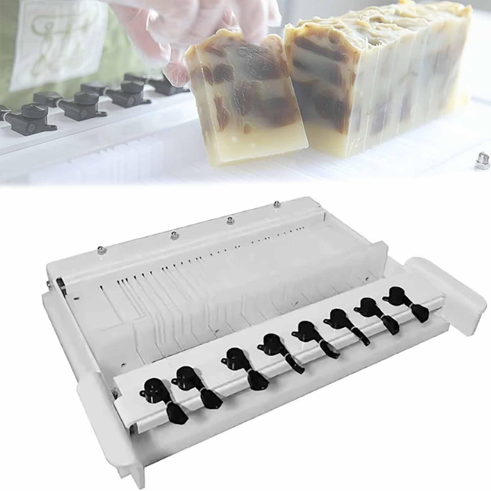 Questo tagliasapone Regolabile, Macchina per Tagliare Il Sapone Artigianale, tagliasapone Professionale con Dimensioni Regolabili di 2/2,5/3 cm, Facile da Pulire, per Tagliare Sapone, candel