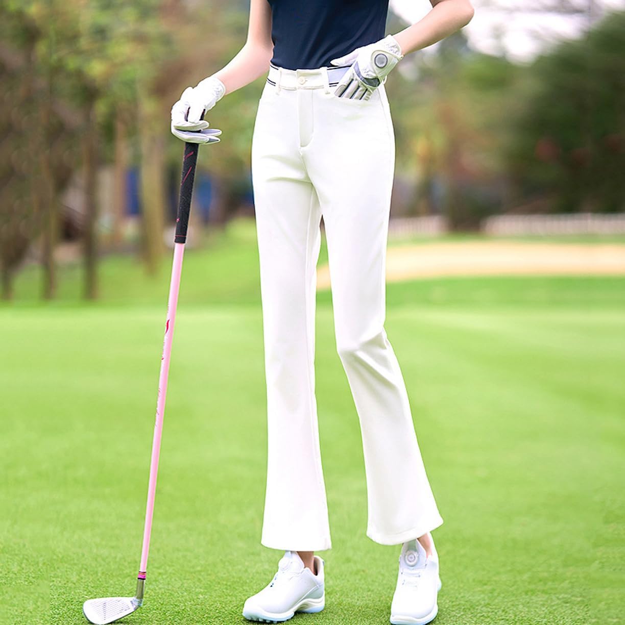 Women's Golf Joggers Pants Summer Stretch Slim Fit Quick Dry Ankle Pant Lounge Sweatpants