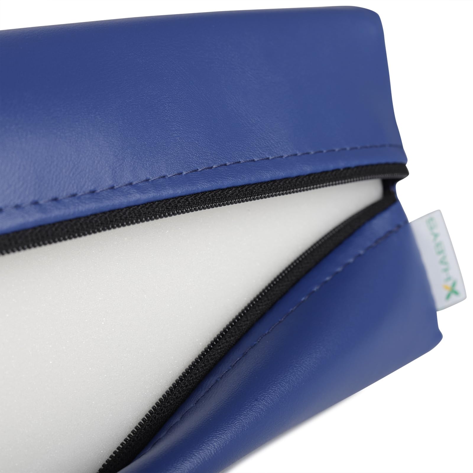 HABYS Lagerungskeil 70/50x20x15 cm | Massagekissen für Gesicht, Rücken & Dekolleté | Vinyl Flex Bezug | Farbe Grau