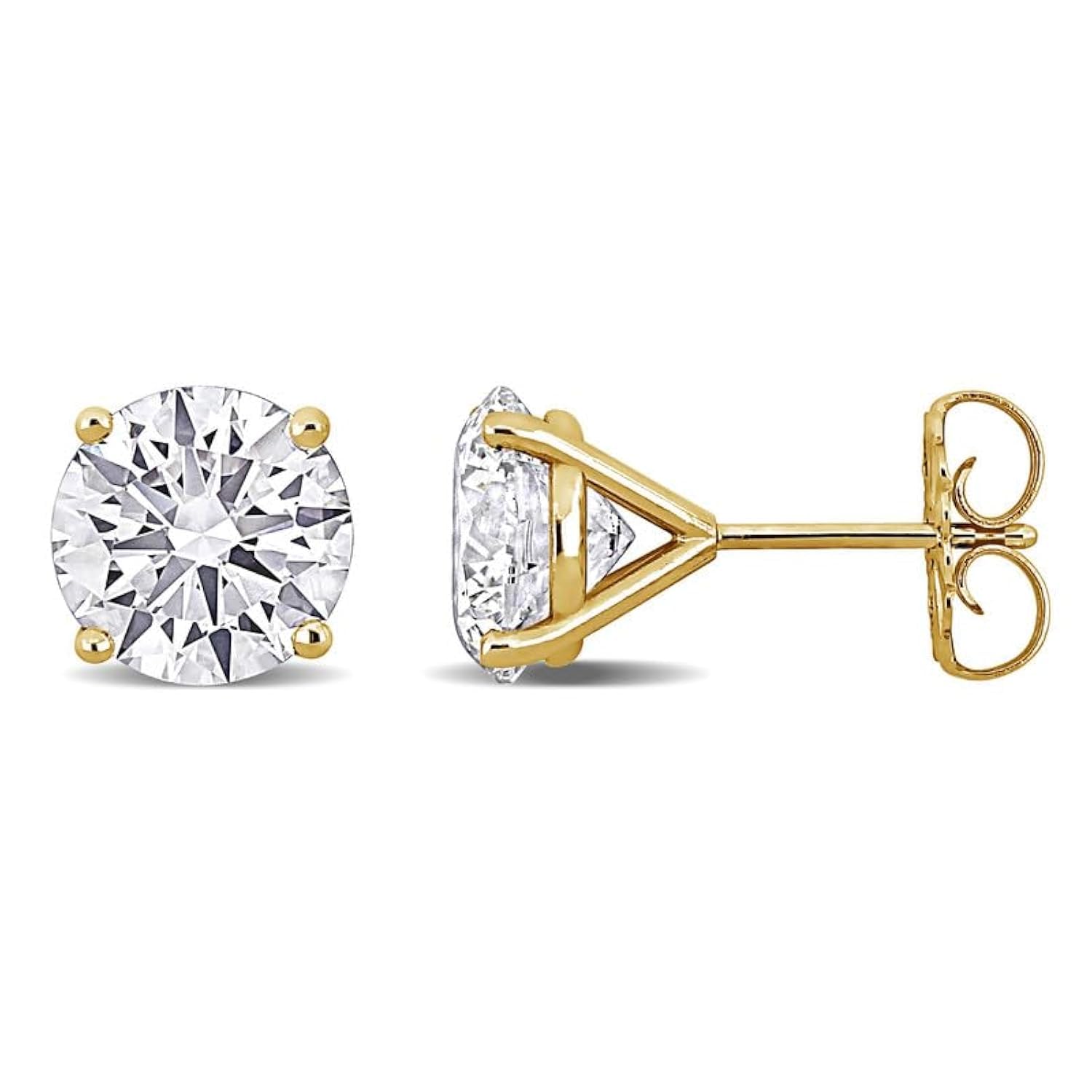 Lab-Grown Diamond Stud Earrings With Unique laser engraved Diamond ID, Set In Platinum, White Gold or Yellow Gold - D Color, VVS2 Clarity, IGI Certified Lab-Grown Diamonds - Available in 1 to 5 CTTW
