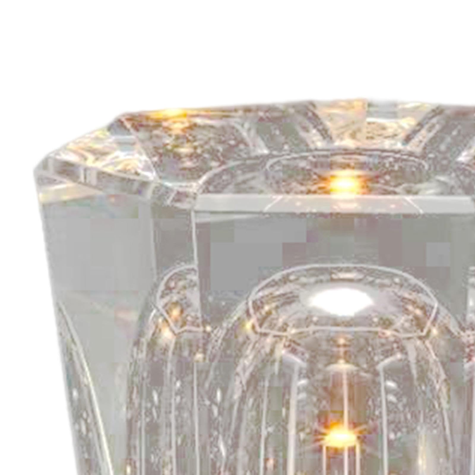 Fenteer Lampada da Tavolo con Luce Notturna, Lampada da Tavolo con Illuminazione Ambientale, Lampada da Tavolo con Cristallo, Lampada da Tavolo per Inaugurazi, Stile a