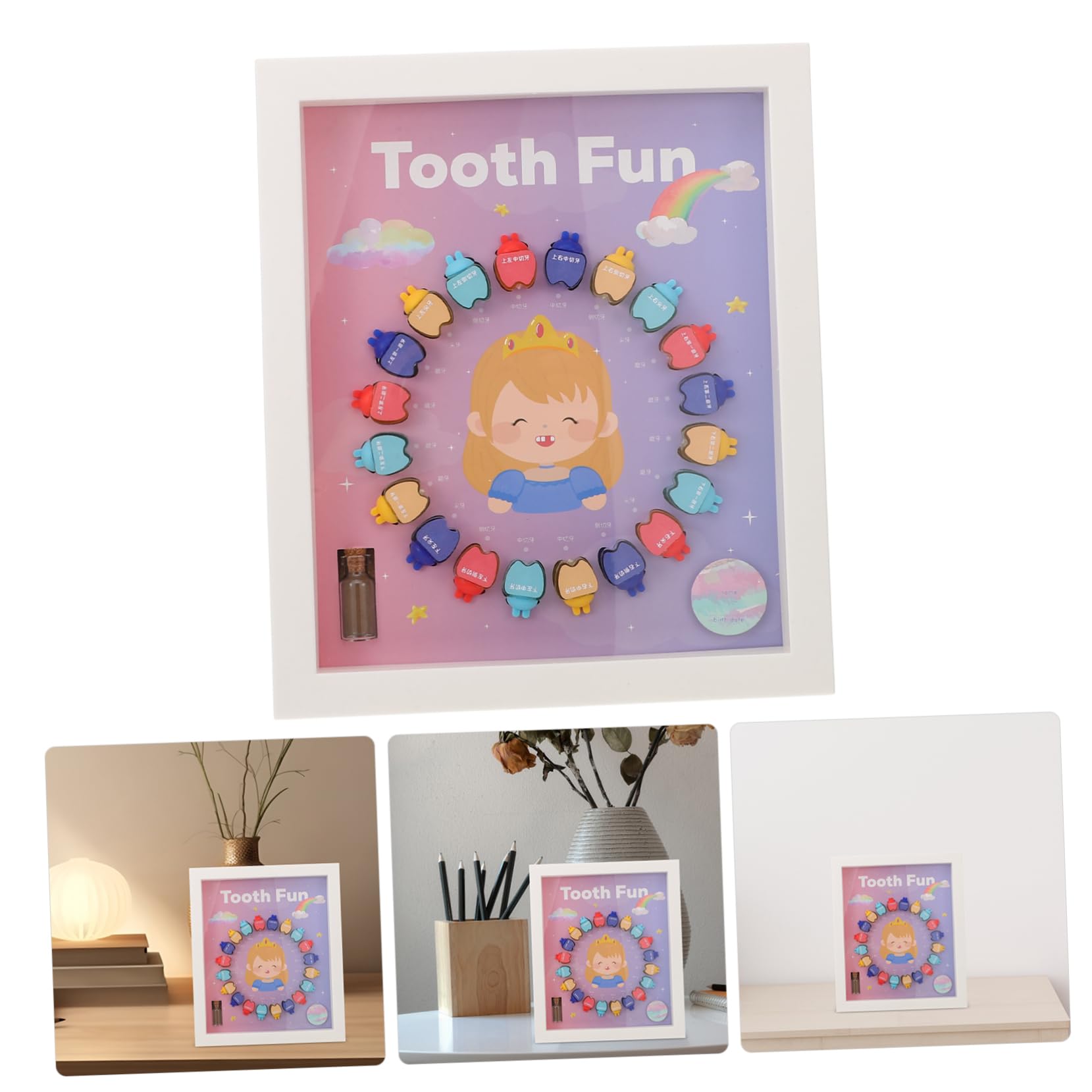 Boîte à Dents de Lait pour Garçon et Filles, Organisateur Souvenir, 1 Set