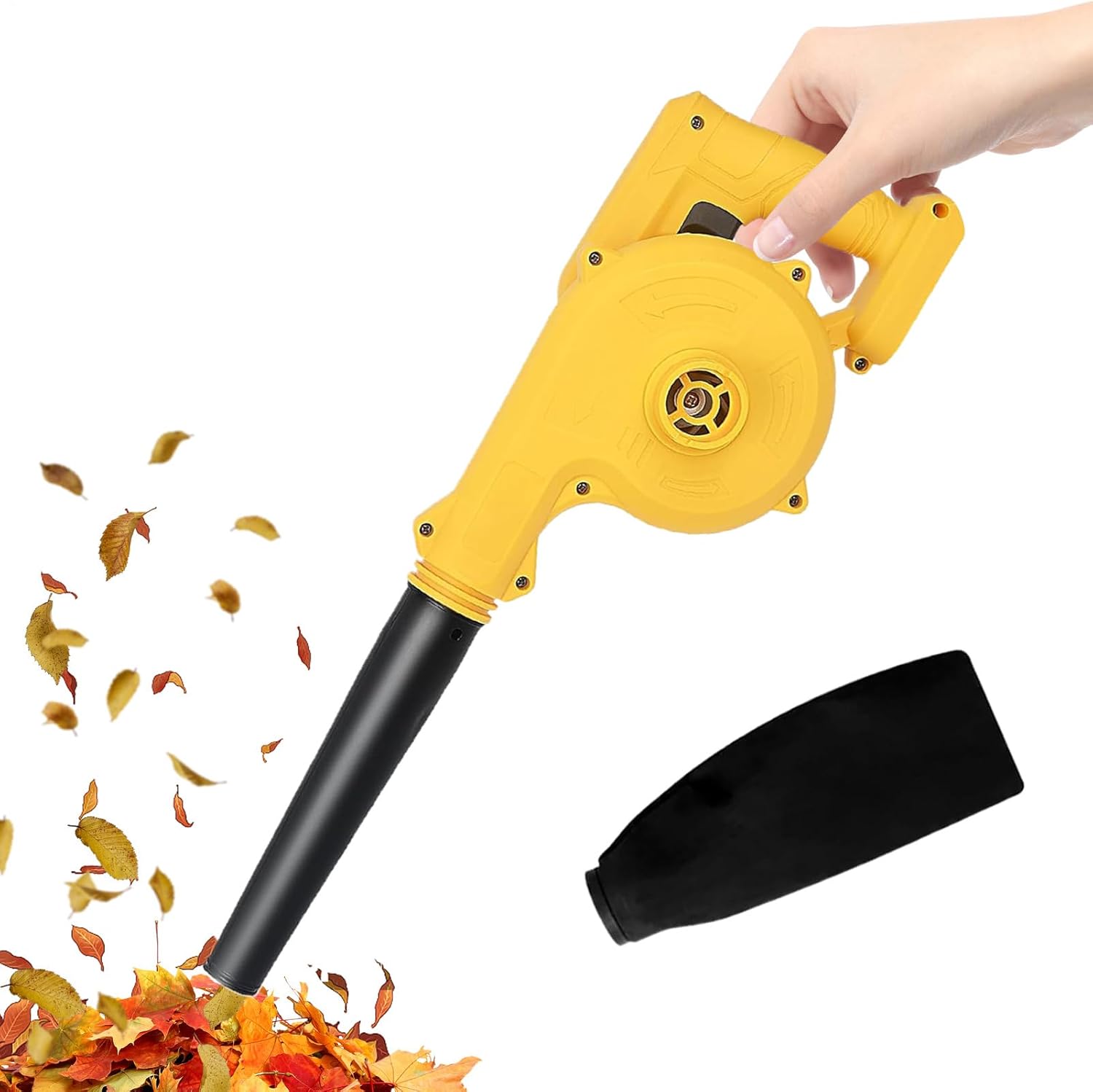 Handheld Leaf Blower | Electric Powerful Vacuum,Cordless Portable Air Duster - for Construction Site, Garden, Home, Lawn Care, Outdoor, BBQ, Car Detailing, Patio, Workshop, Gutter