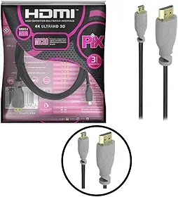 PIX Cabo Micro HDMI X HDMI 2.0 4K ULTRAHD, 5 Metros