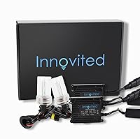 Vista 1 de Innovited 9006 6000K HID Xenon Bulbs Bundle with 35W AC Slim Digital Ballast (Cool White)