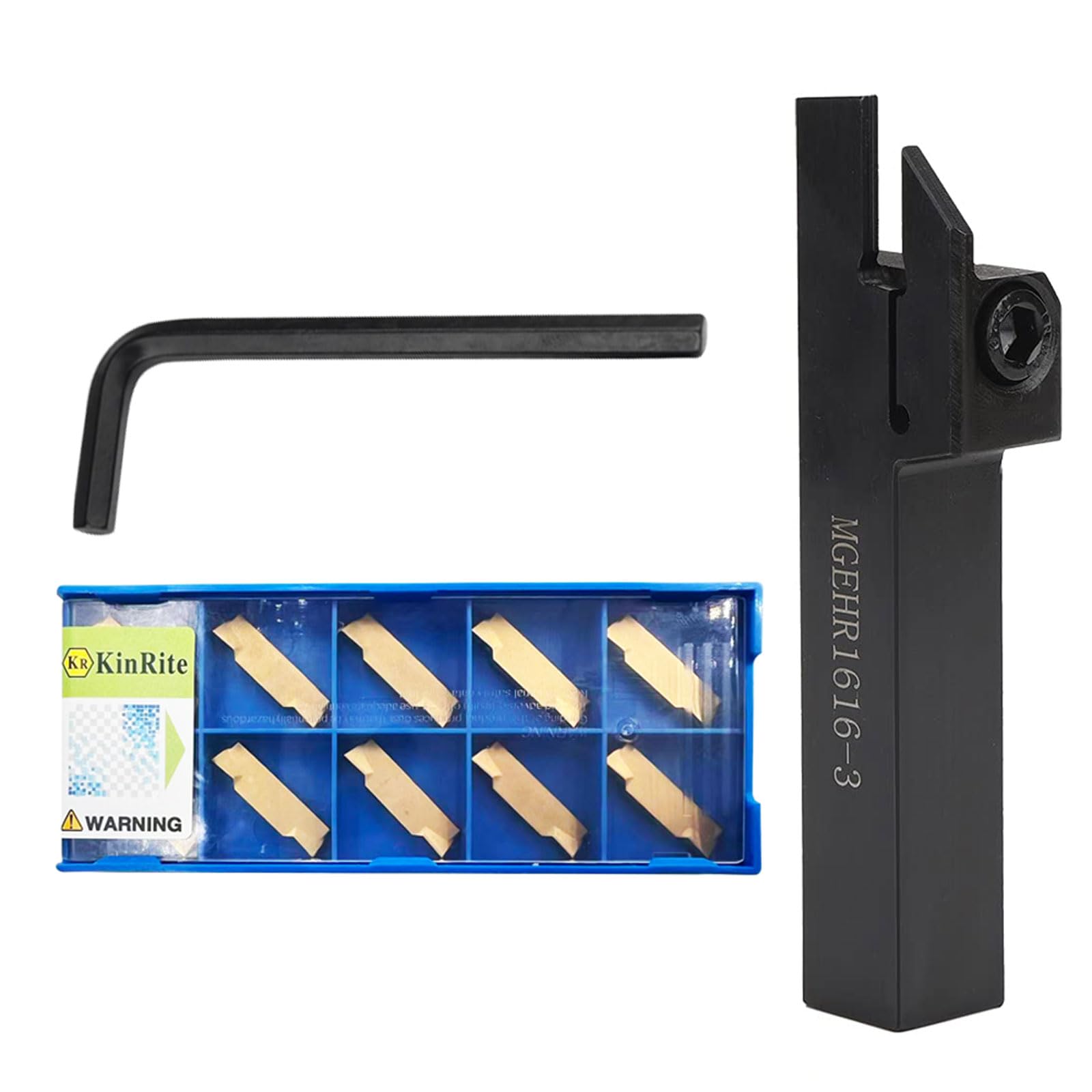 Grooving Tool Holder Set - Carbide Inserts for Steel -8