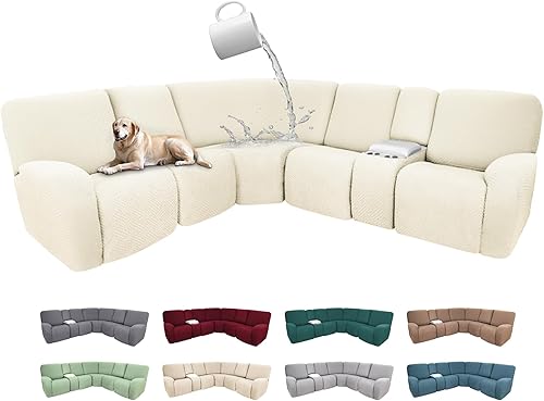 Miniatura 337 de Fundas 100% impermeables para sofá reclinable seccional, fundas para sofá reclinable en forma de L, funda para sofá seccional de esquina en forma de